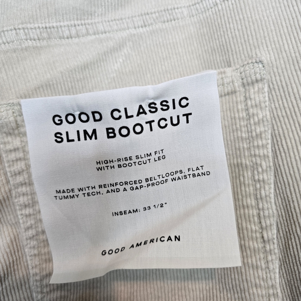 Good American Good Classic Bootcut Corduroy Pants 16×32 - Picture 5 of 16